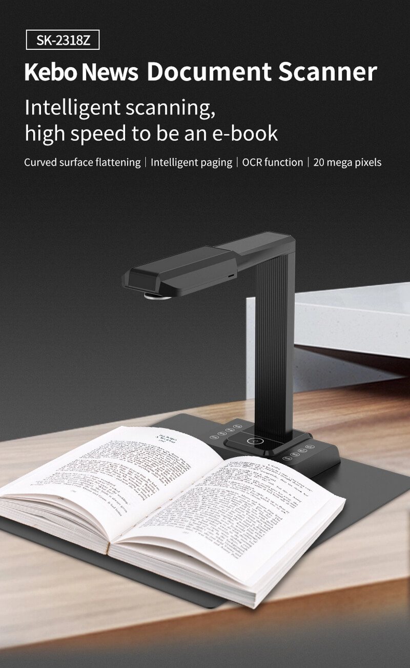 2318z office education a3 20 mega portable multi language document scanner document camera auto book scanner 8