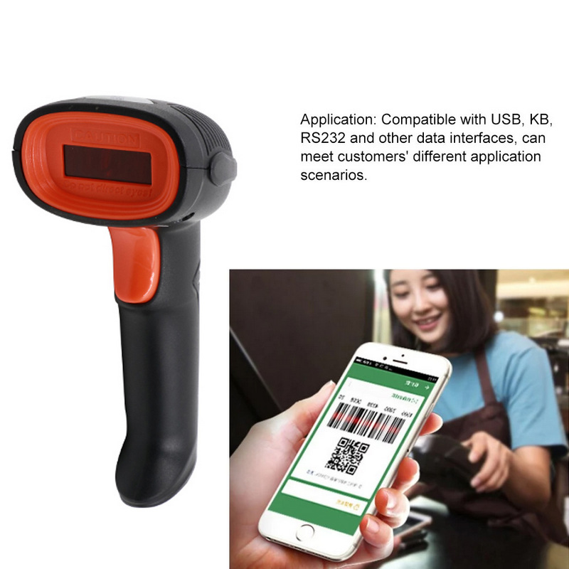 handheld portable scanner 1d laser 4mil 32bits wireless barcode scanner 11